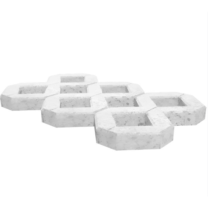 Газонная решетка (ФЭМ-27) 600х400х100 Белый